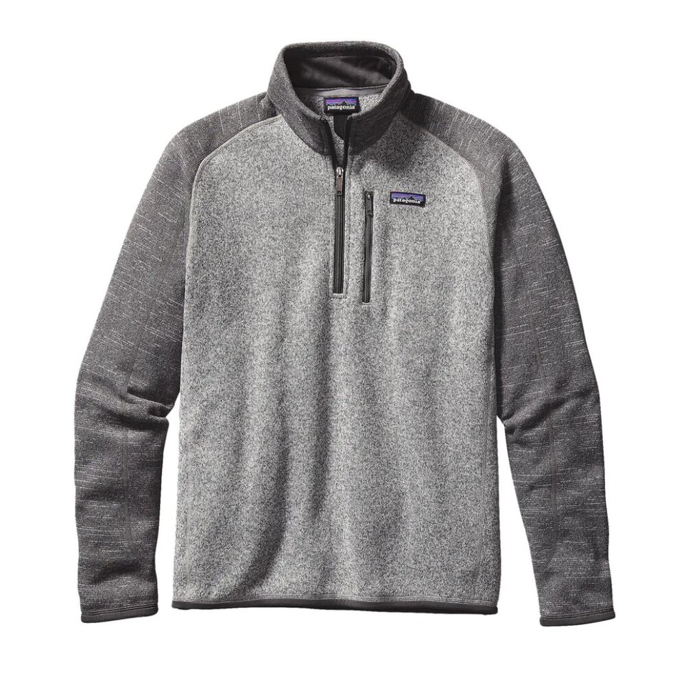 Patagonia Men's Better Sweater Pullover Fleece in Nickel w/ Forge Grey‎ Small
